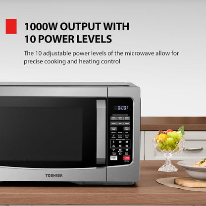 Countertop Microwave Oven, 1.2 Cu.Ft, 1000W, Stainless Steel | Smart Humidity Sensor, 12 Auto Menus, Mute Function, ECO Mode, Easy Clean Interior6