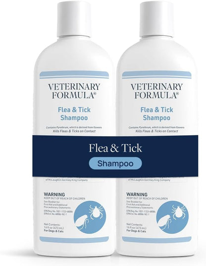 Veterinary Formula Flea and Tick Shampoo for Dogs and Cats, 16 Oz12
