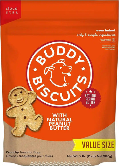 Buddy Biscuits Crunchy Dog Treats, Peanut Butter, 3.5 Lbs. Bag12
