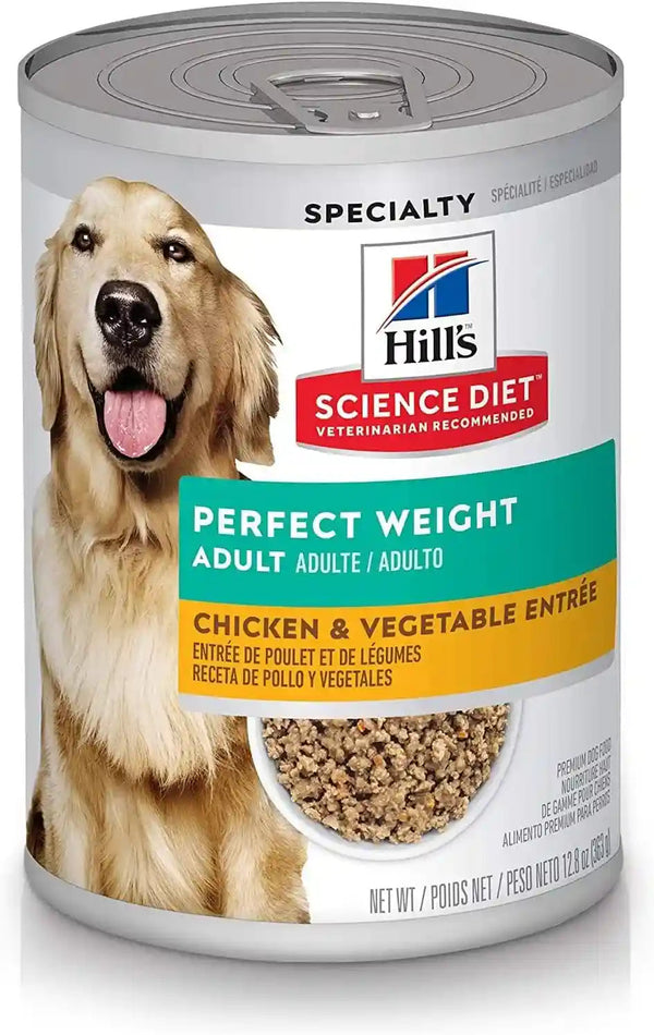 Hill'S Science Diet Adult Perfect Weight Wet Dog Food | #1 Veterinarian Recommended, Vegetable & Chicken Stew, 12.5 Oz. Cans, 12-Pack17