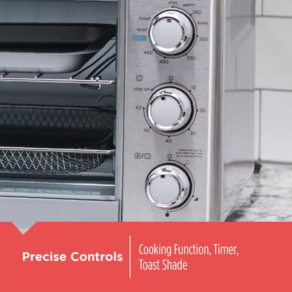 BLACK+DECKER 6-Slice Air Fry Toaster Oven, 5-In-1 Countertop Oven | Large Toaster Oven with Air Fry, Eventoast Technology and Room for Six Slices or a 12-Inch Pizza.3