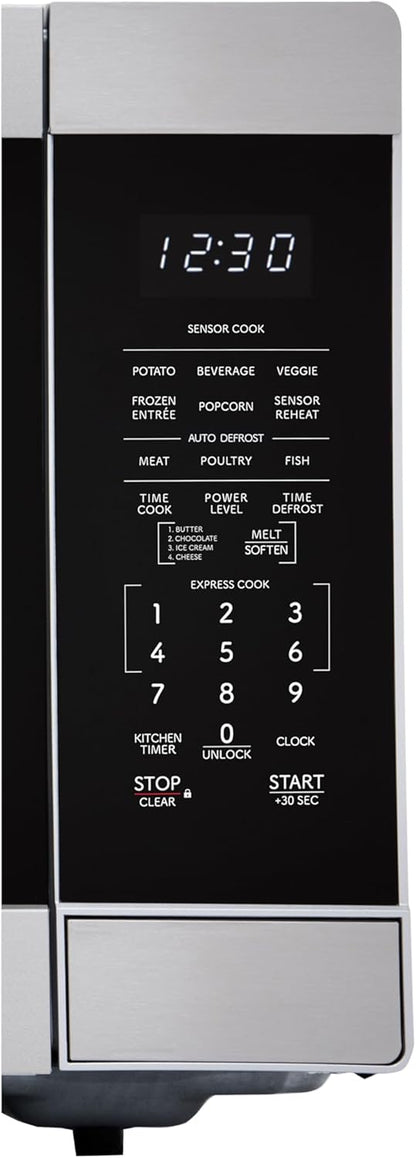 SMC1662KS 1.6 Cu. Ft. 1100W Stainless Steel Countertop Microwave Oven | 1100 Watt, Removable 13.6" Carousel Turntable13