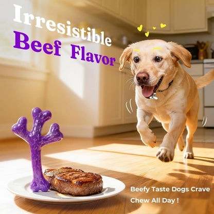 Frienhund 2-Pack Indestructible Dog Chew Toys for Aggressive Chewers | Textured Cactus with Grooves for Peanut Butter & Yogurt, Beef Nylon Bones for Large Dogs 20-90 Lbs, Easy Chew & Long Lasting7