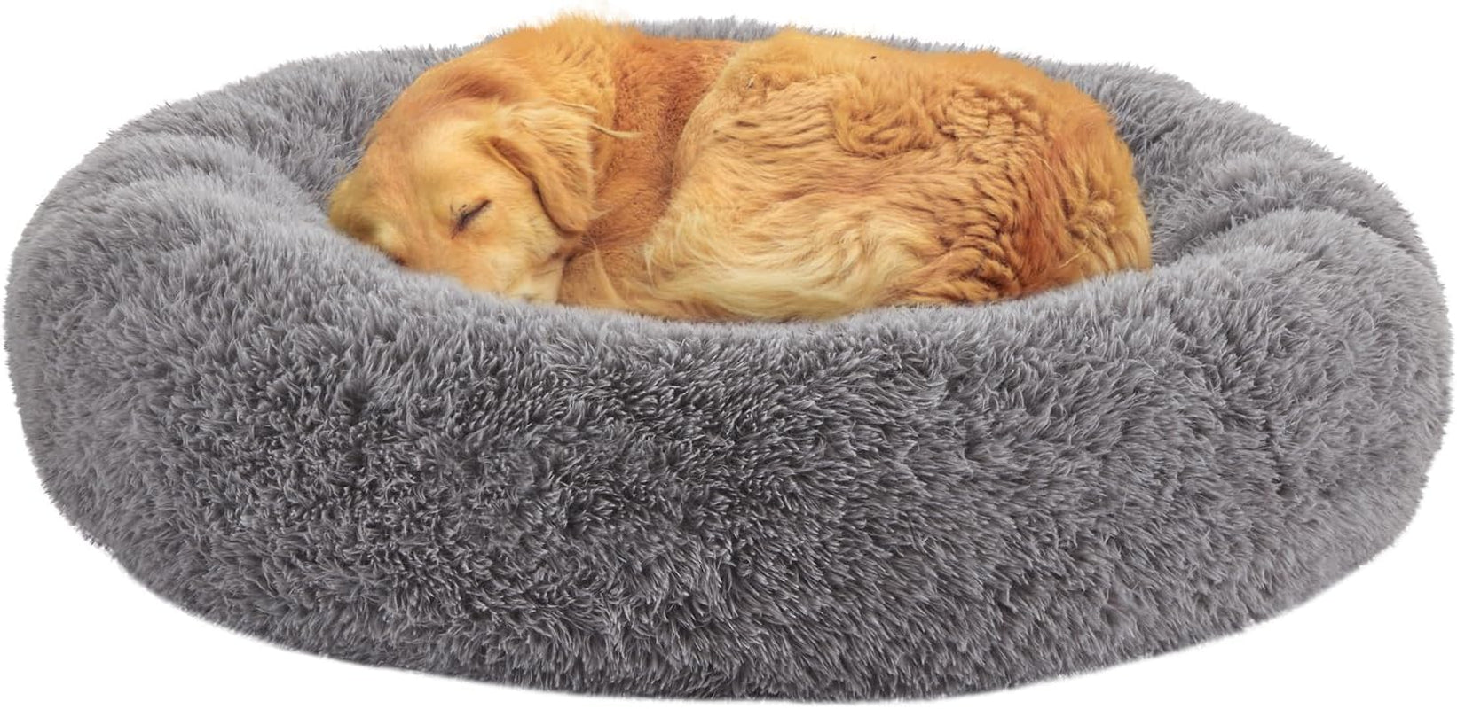 calming-dog-beds-for-large-dogs-faux-fur-donut-cuddler-dog-bed-round-fluffy-pillow-washable-pet-bed-for-dogs-up-to-80lbs-36inch
