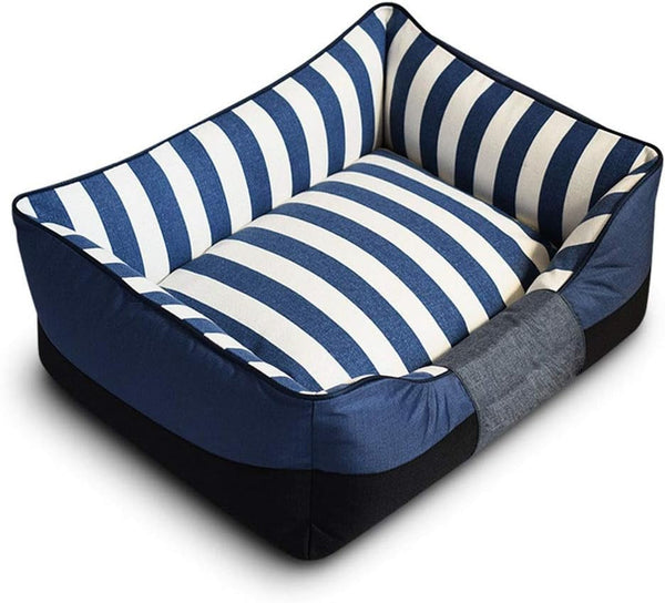 In the Square Canvas in the Nest Kennel Cat Litter Pet Nest Pad 35CM 45CM (Blue Small)1