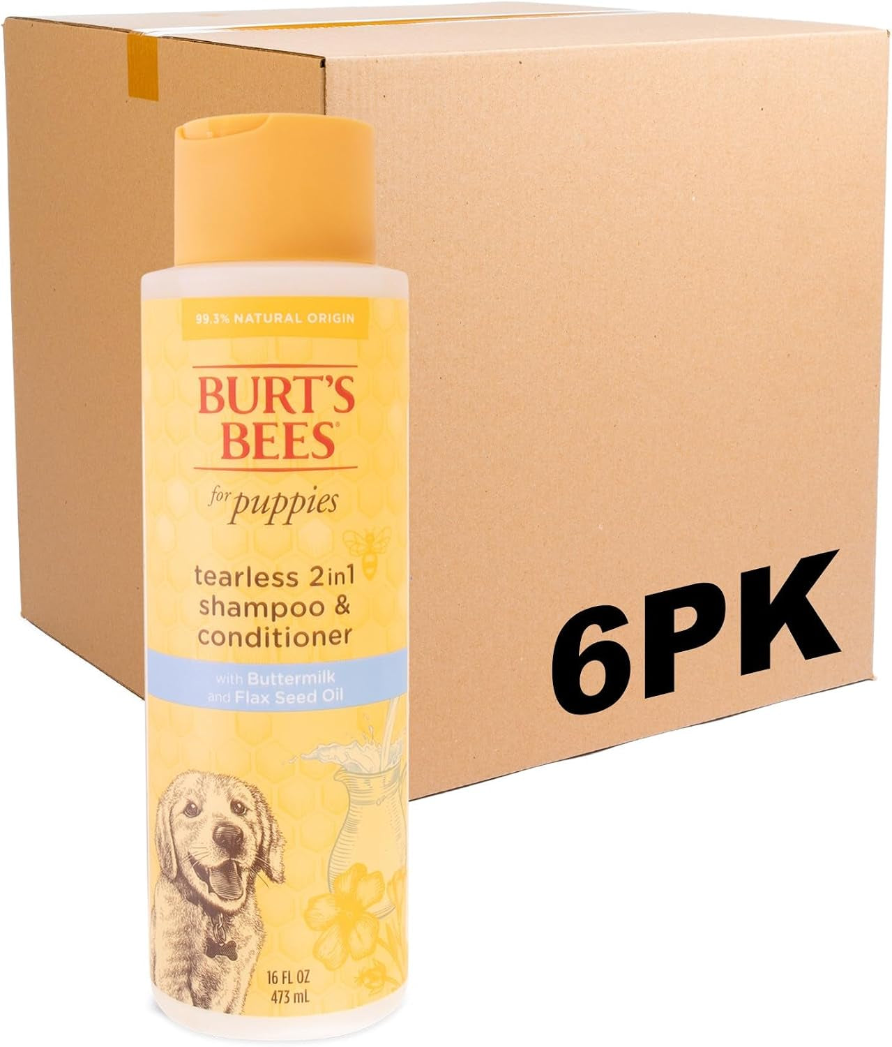 burt-s-bees-for-pets-tear-free-puppy-shampoo-conditioner-with-buttermilk-2-in-1-gentle-dog-shampoo-for-puppies-cleans-and-conditions-sensitive-skin-16-fl-oz-gentle-2-in-1-formula-cleans-and-conditions-sensitive-puppy-skin-and-coat-tearless-for-easy-bath-time
