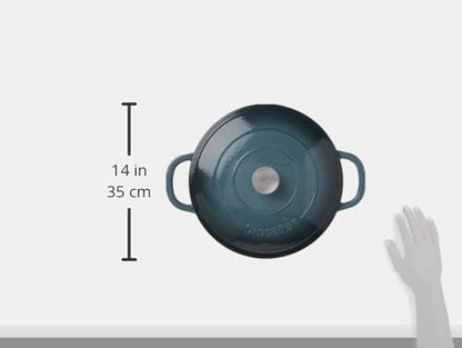Crock-Pot Crock Pot Artisan Enameled Cast Iron Braiser W/Lid, 5 Quart, Slate Gray3