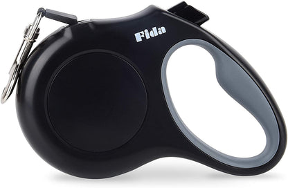 Fida Retractable Dog Leash, 16 Ft Dog Walking Leash for Small Dogs up to 26 Lbs, 360° Tangle Free, Black16