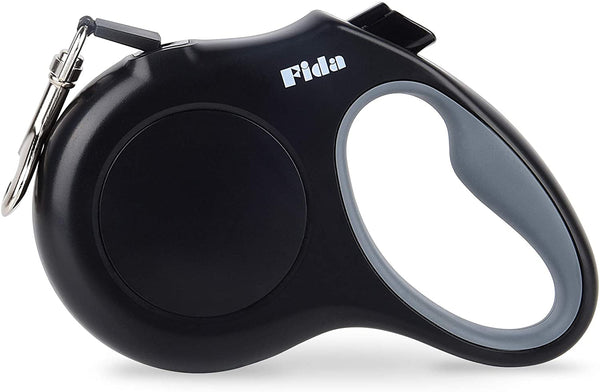 Fida Retractable Dog Leash, 16 Ft Dog Walking Leash for Small Dogs up to 26 Lbs, 360° Tangle Free, Black16