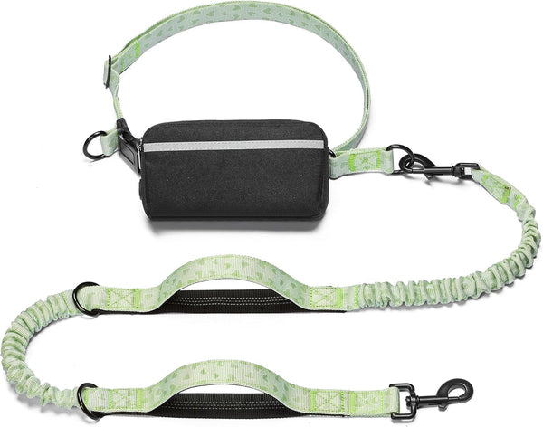 Iyoshop Hands Free Dog Leash with Zipper Pouch, Dual Padded Handles and Durable Bungee for Walking, Jogging and Running Your Dog (Large, 25-120 Lbs, Black)31
