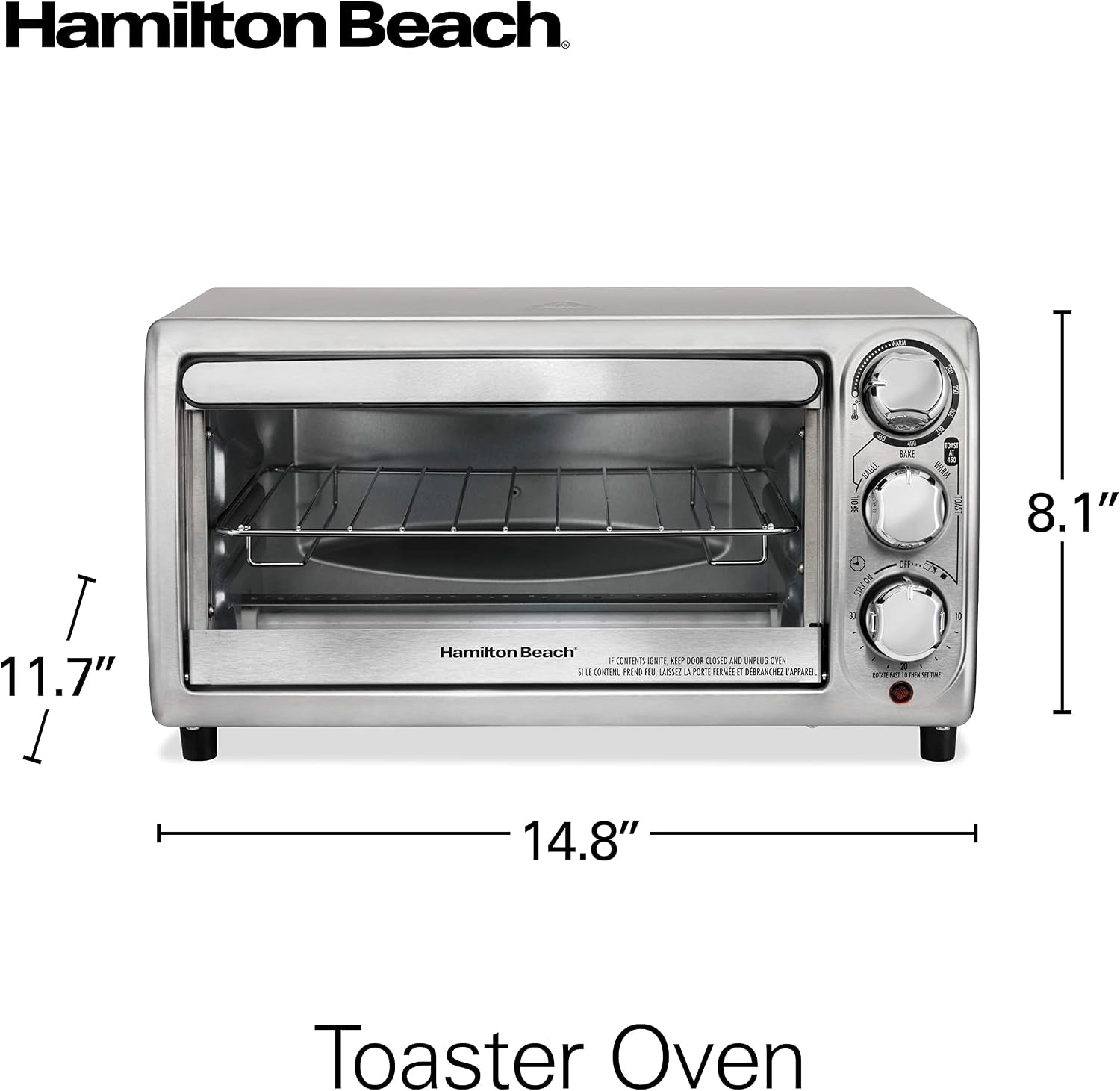 4-slice-countertop-toaster-oven-with-5-cooking-modes-bake-broil-toast-keep-warm-bagel-stay-on-auto-shutoff-2-rack-positions-200-450-f-stainless-steel-31143j