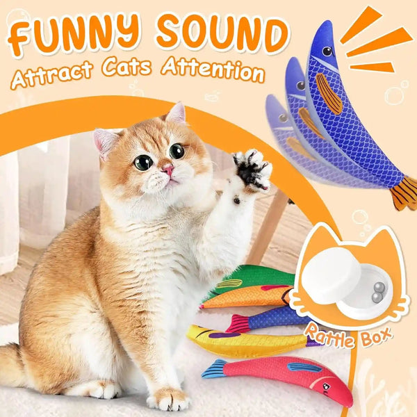 Cat Toys for Indoor Cats, 6 Pack Interactive Catnip Toys for Bored, Kitten Kicker Toy for Kitty with Sound, Cat Chew Toys for All Breeds5