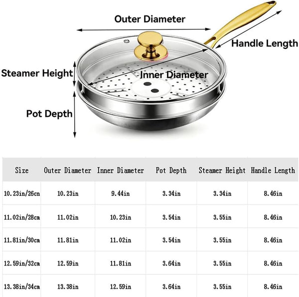 Titanium Hammered Wok, No Coating Non Stick Titanium Cookware, Durable Scratch-Resistant Titanium Frying Pans, Even Heating for Cooking with All Cooktops, Dishwasher Safe,No Lid,10.23In8