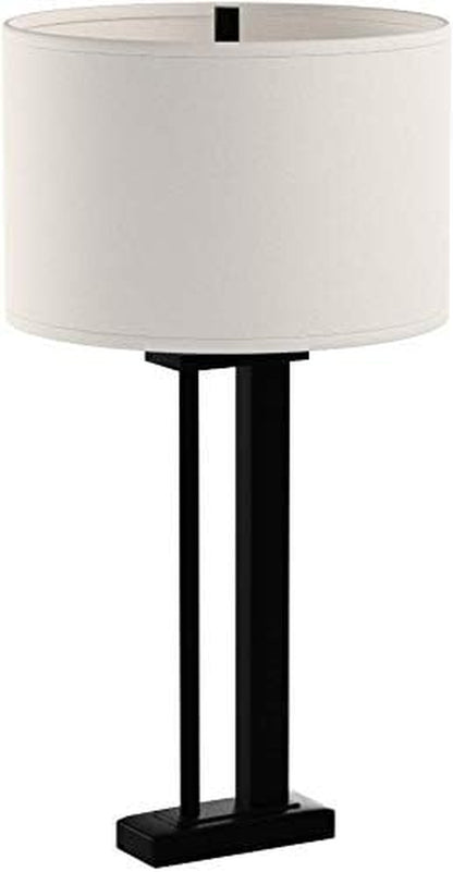 Signature Design by Ashley Aniela Table Lamp Set of 2, 29-Inch, Bronze | Solid Metal Base with a Rectangular Fabric Shade, Versatile 3 Way Lamps for Living Room Spaces and Narrow End Tables7