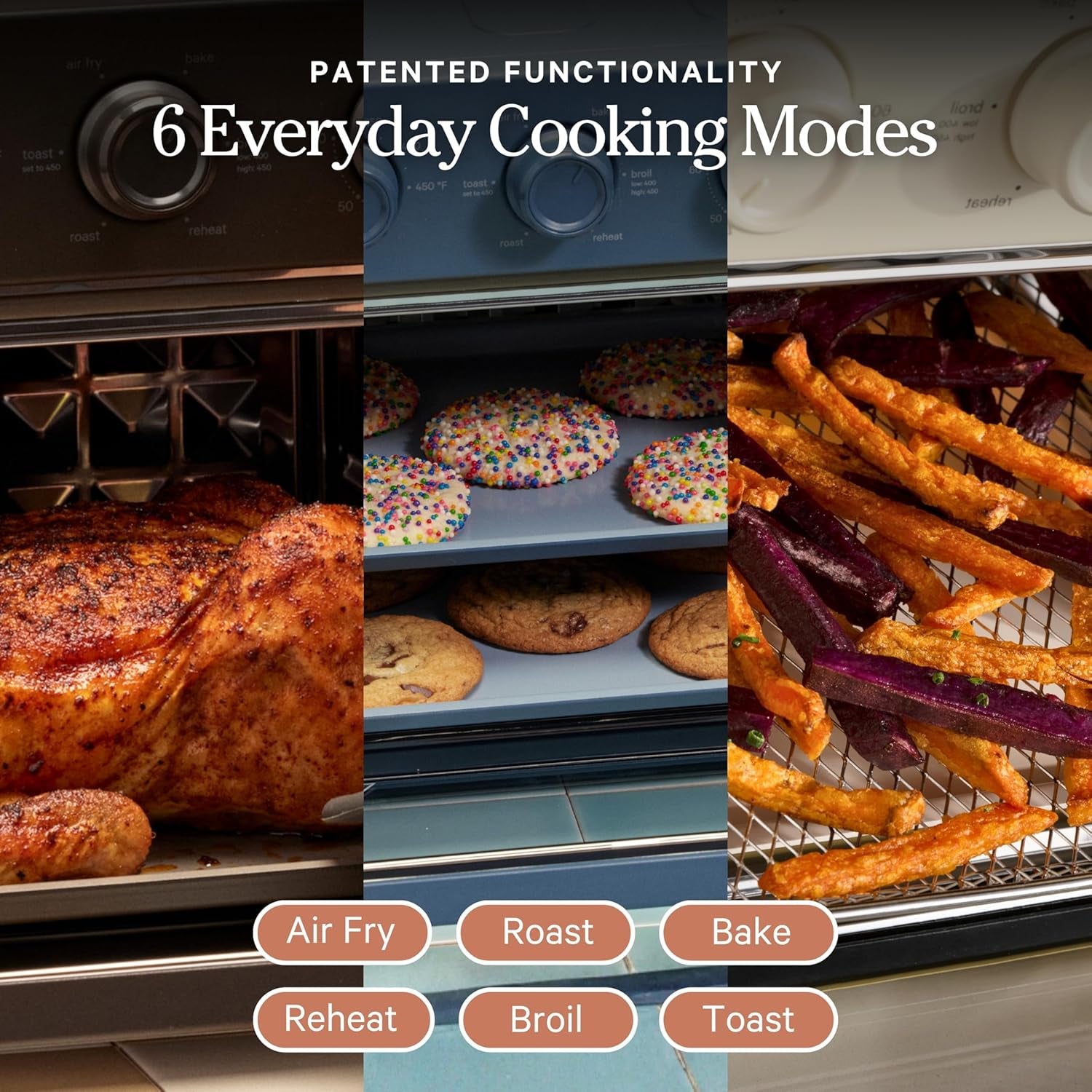 our-place-wonder-oven-6-in-1-air-fryer-toaster-oven-2-rack-13-qt-non-toxic-air-fryer-toaster-oven-combo-basket-wire-rack-bake-pan-crumb-tray-toast-roast-bake-broil-reheat-steam