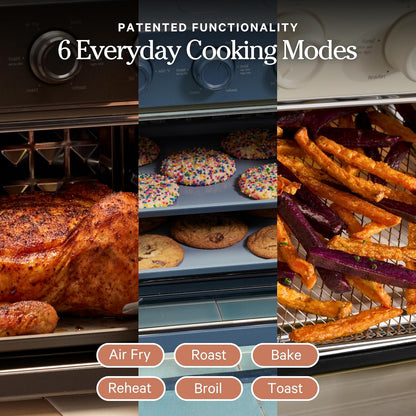Our Place Wonder Oven, 6-In-1 Air Fryer & Toaster Oven, 2-Rack, 13 Qt | Non-Toxic Air Fryer Toaster Oven Combo; Basket, Wire Rack, Bake Pan, Crumb Tray; Toast, Roast, Bake, Broil, Reheat, Steam3