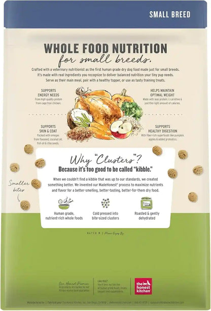 The Honest Kitchen Whole Food Clusters Small Breed Whole Grain Chicken Dry Dog Food, 4 Lb Bag3