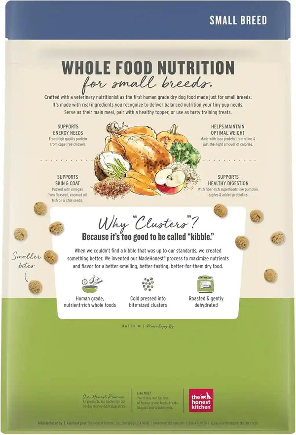 The Honest Kitchen Whole Food Clusters Small Breed Whole Grain Chicken Dry Dog Food, 4 Lb Bag3