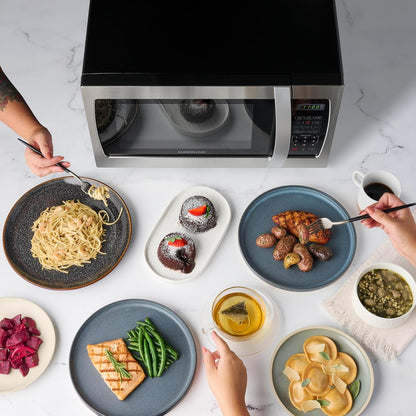 1.3 Cu. Ft. Countertop Microwave Oven – 1000 Watts Power, Auto Cook Settings, Defrost, Easy Clean and Child Safety Lock - Stainless6