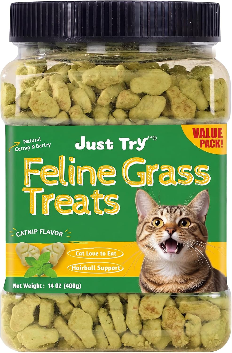 just-try-14-oz-cat-grass-treats-for-indoor-cats-hairball-control-salmon-flavor-dental-care-catnip-for-cats-crunchy-kitten-snacks-training-biscuits