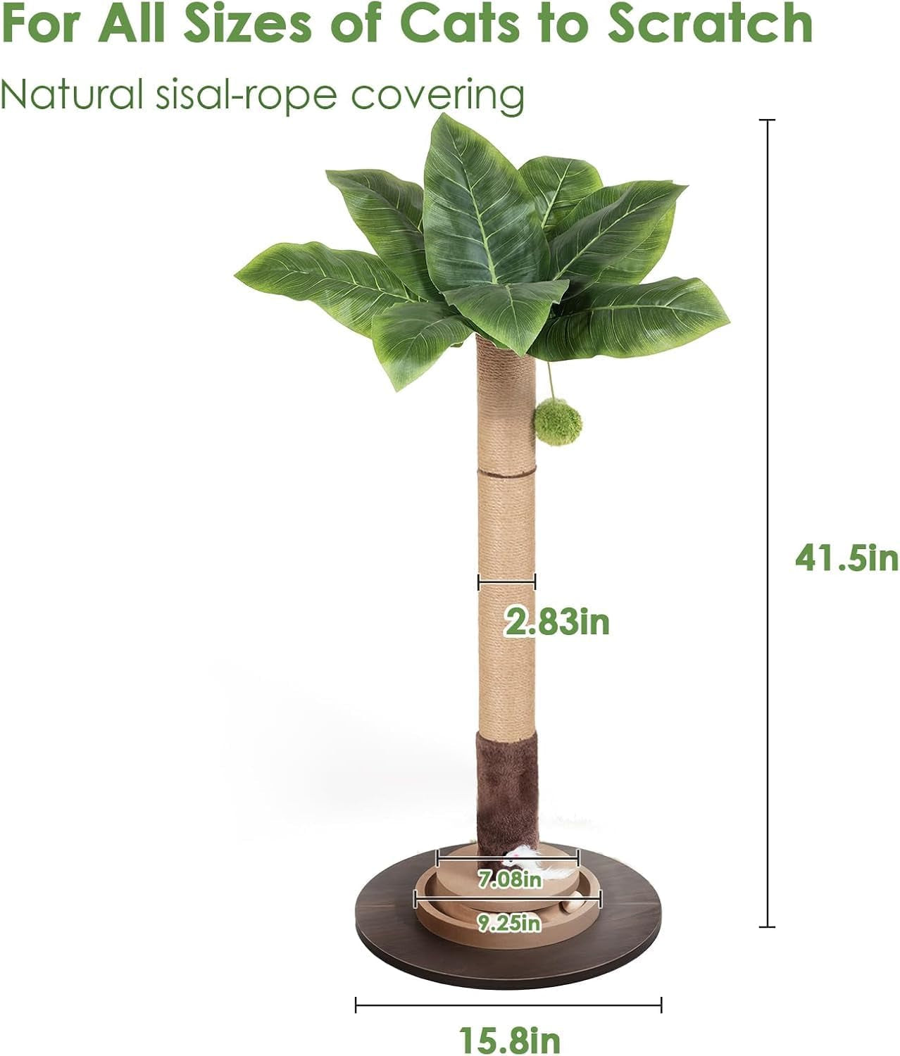 35-sisal-rope-cat-scratching-post-palm-leaf-cat-tree-with-hanging-ball-mouse-toy-for-kittens-adult-indoor-cats
