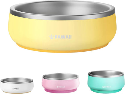 Pawaii Dog Bowl, 34 Oz Stainless Steel Food and Water Bowl, ID Tag, 1 Pack | Double-Wall Design,Non-Slip Rubber Base,Dishwasher Safe,Smooth Open Design, Not a Slow Feeder,Easy-Rinse Interior13