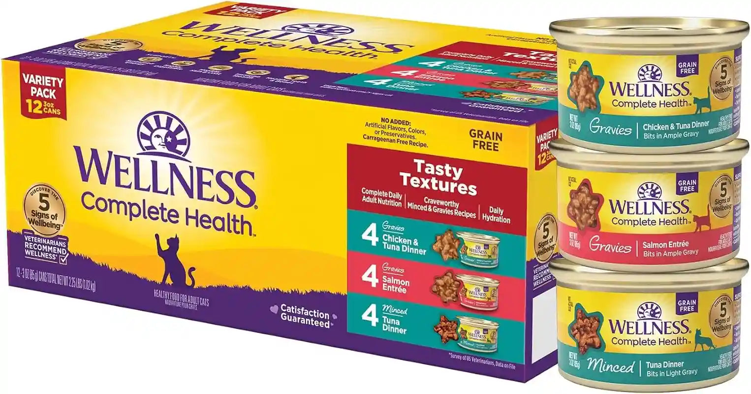 wellness-complete-health-pate-variety-pack-adult-canned-wet-cat-food-natural-protein-rich-grain-free-seafood-favorites-3-oz-pack-of-24-cans
