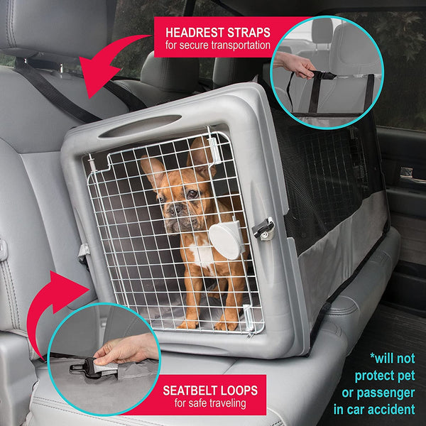 SPORT PET Large Pop Open Kennel, Portable Cat Cage Kennel, Waterproof Pet Bed, Travel Litter Collection2
