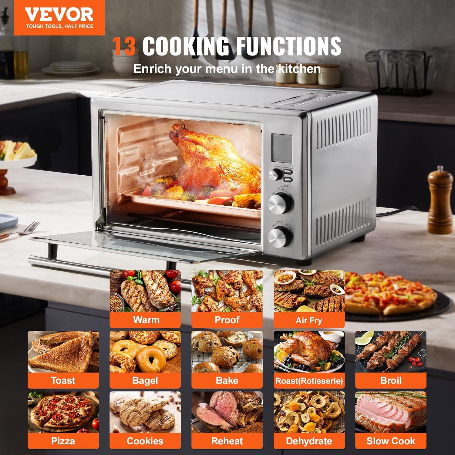 air-fryer-toaster-oven-28l-29-6qt-large-capacity-13-in-1-functional-convection-oven-1800w-2-tier-toaster-ovens-countertop-combo-with-wire-racks-pizza-pan-gloves-home-and-commercial-use