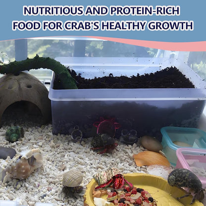 JADINGSFARM Fruity Buffet Blend Diet, 4.4 Oz Food for Hermit Crabs, All Natural Hermit Crab Food, Hermit Crab Treats, High Protein & Nutrient Blend Diet of Oats, Blueberries, Strawberry, Banana, Sprouted Seeds Mix for Hermit Crabs.6