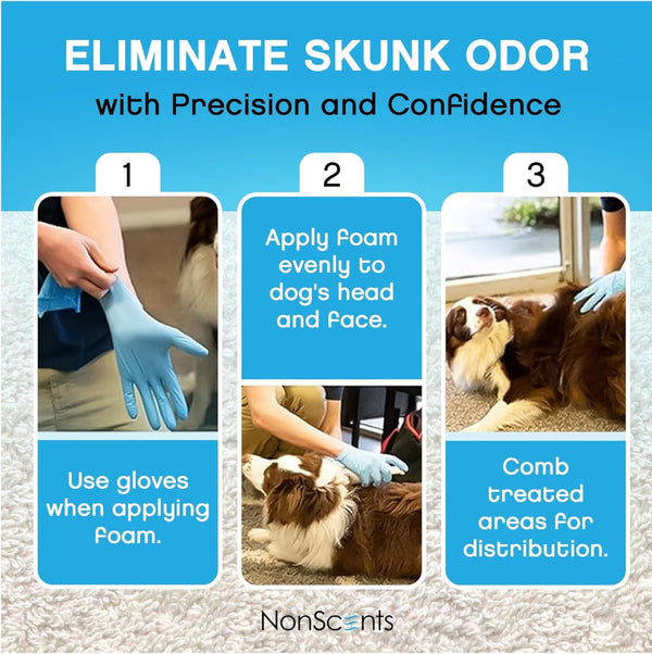 Skunk Odor Remover Head & Face Foam – Easily Eliminate Skunk Odor from Pets, Carpets, Clothing, Ready-To-Use for Dogs, Cats, Home, Carpet, Car, Clothes - Fragrance Free Freshener6