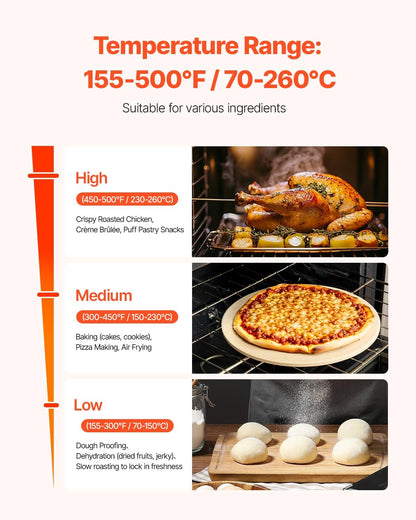 Commercial Convection Oven, 47L/43Qt, Half-Size Conventional Oven Countertop, 1600W 4-Tier Toaster W/Front Glass Door, Electric Baking Oven W/Trays Wire Racks Clip Gloves, 120V | for Restaurant Bakery, 1600W 4-Tier Countertop Electric Toaster, with Front Glass Door, Trays, Wire Racks, Clip Gloves, 120V5