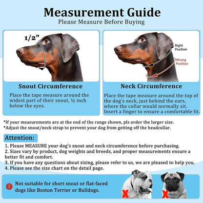BARKLESS Dog Head Collar, No Pull Training Collar with Soft Padding | Reflective Head Halter for Large Dogs, Labrador, Controls Pulling and Lunging with Secure Safety Strap for Daily Walks5