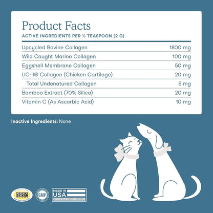 Fera Pets Cat & Dog Collagen Powder Dog Food Topper with UC-II - 4.23 Oz | Pet Collagen Powder with 5 Types of Collagen & Clinically Studied UC II for Bone, Gut, Joint & Skin Health7