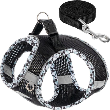 Dog Harness & Leash Set - No Pull Soft Breathable Small Dog Harness, Adjustable Reflective Step-In Vest for Puppy, Kitten, Cats10
