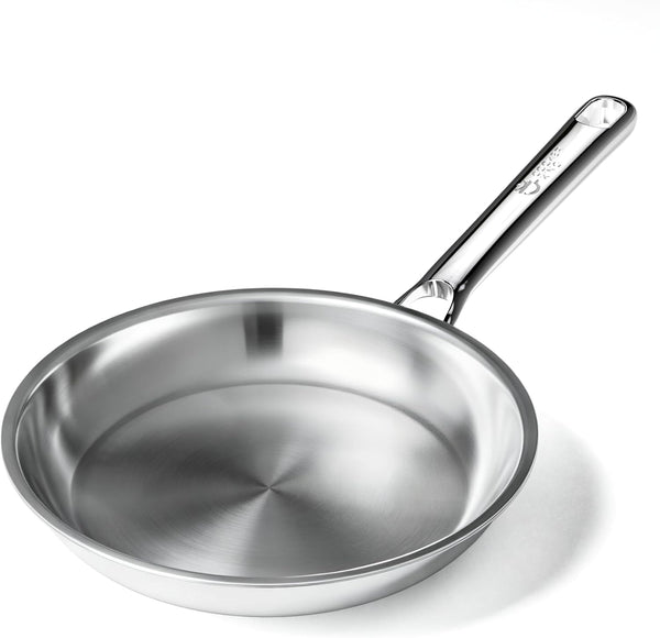 8 Inch Stainless Steel Frying Pan, Small Omelette Pan | Induction Pan, Rivetless & Non-Toxic, Fast & Even Heating, Oven & Dishwasher Safe, Metal Utensil Safe, Perfect for Eggs1