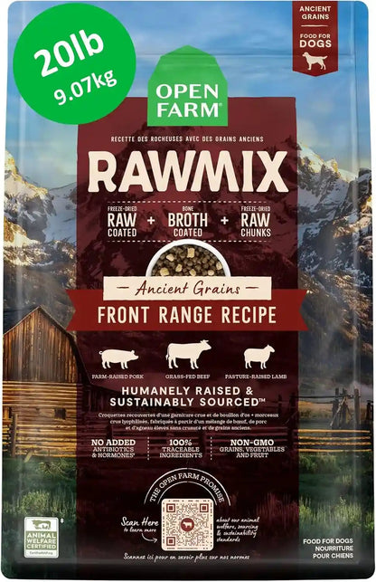 Open Farm Rawmix Ancient Grains Dry Dog Food, Wild Ocean Kibble, 20Lb Bag | Wild-Caught Whitefish, Salmon and Rockfish, Freeze Dried Raw Chunks, 100% Traceable Ingredients, Non-Gmo Fruits & Veggies.11