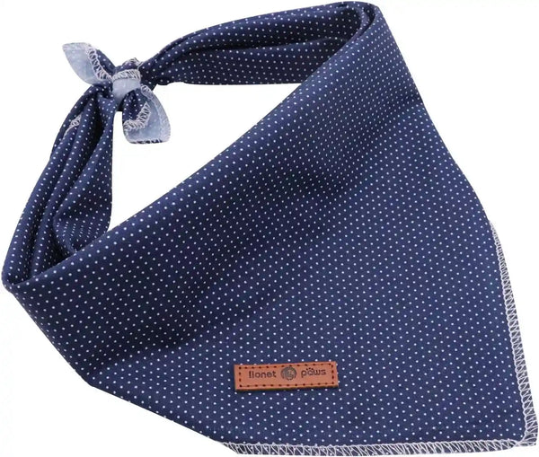 Lionet Paws Dog Bandana for Small Medium Large Dogs, Cat Kerchief Blue DOIT, Triangle Bibs Scarf for Girl or Boy8
