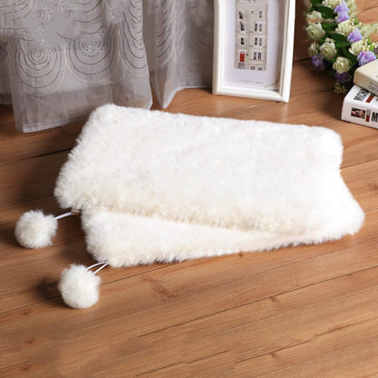 SHENGOCASE 2-Pack 10"X14" Rectangular Faux Rabbit Fur Cat Dog Bed Cushion Pad Mat, Cat Tree Tower Replacement Cushion Pad for Window Perch Carrier House Cage Crate Kennel Furniture1