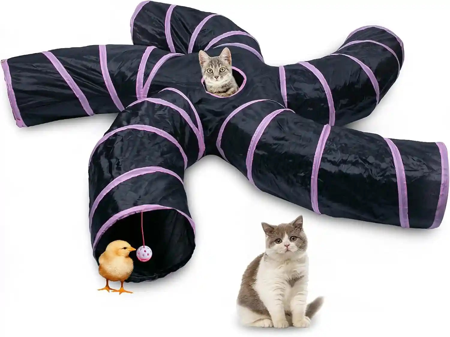 egetota-cat-tunnel-for-indoor-cats-large-with-play-ball-s-shape-5-way-collapsible-interactive-peek-hole-pet-tube-toys-puppy-kitty-kitten-rabbit-blue-black
