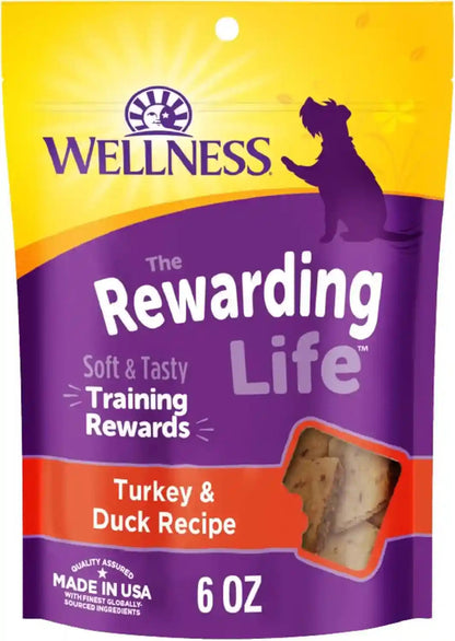 Wellness Rewarding Life Soft Dog Training Treats, Natural, Grain Free, Lamb and Salmon Recipe, 6 Oz Bag9
