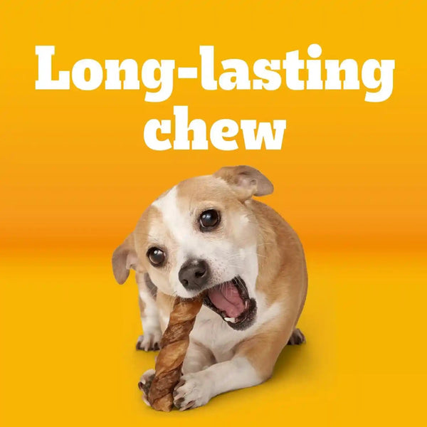 Pedigree Twisty Chews Small Dog Treats, Chicken & Beef, 40 Count | Long-Lasting Dental Chews, Rawhide-Free, Twisted Design, Helps Clean Teeth, Easy to Digest, Includes 4 Packs of 10 Treats2