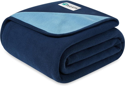 Petami Waterproof Dog Blanket for Couch, Pee Proof Reversible Cat Blanket for Sofa Bed Furniture Protector, Soft Fleece Washable Pet Throw for Dogs Cats Puppies Kittens, 40X60 Black Gray14