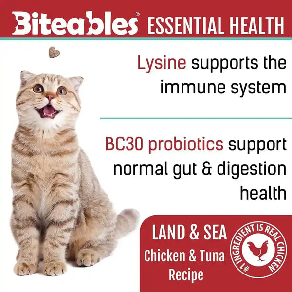 Get Naked Biteables Daily Soft Cat Treats for Essential Health, Chicken and Seafood Flavor, Made with Real Chicken, Support Cat'S Immune and Digestive System, Functional Kitten Treat, Grain-Free, 3Oz5