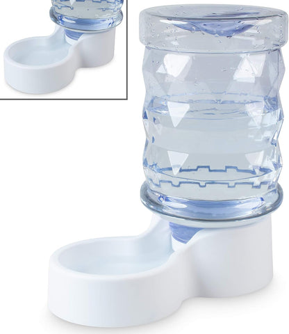 Petfusion H2O Gravity Pet Water Dispenser. Durable 2.5 Gallon Waterer Feeder. Automatic Station for Cats & Small, Medium, Large Dogs, Transparent1