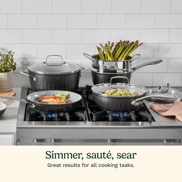 , 11-Pc Color Impressions Ceramic Nonstick Set, 58S-11BK4