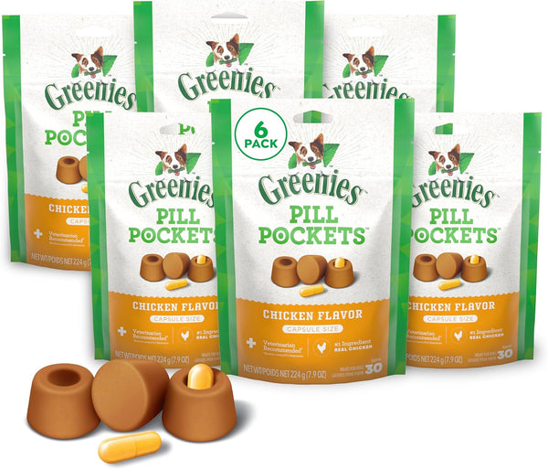 Greenies Pill Pockets Large Size Dog Treats, Peanut Butter, 15.8 Oz | Vet-Recommended, Capsule Size, Low Calorie, Odor Masking, Stress- and Mess-Free Medication Experience25
