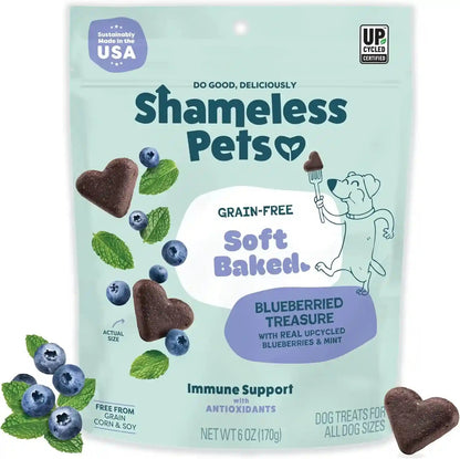 Shameless Pets Soft-Baked Dog Treats, Bananas for Bacon | Healthy Treats for Small, Medium & Large Dogs | Skin & Coat Support with Omega-3 & Omega-6 | Grain-Free, Made in USA | 6 Oz17
