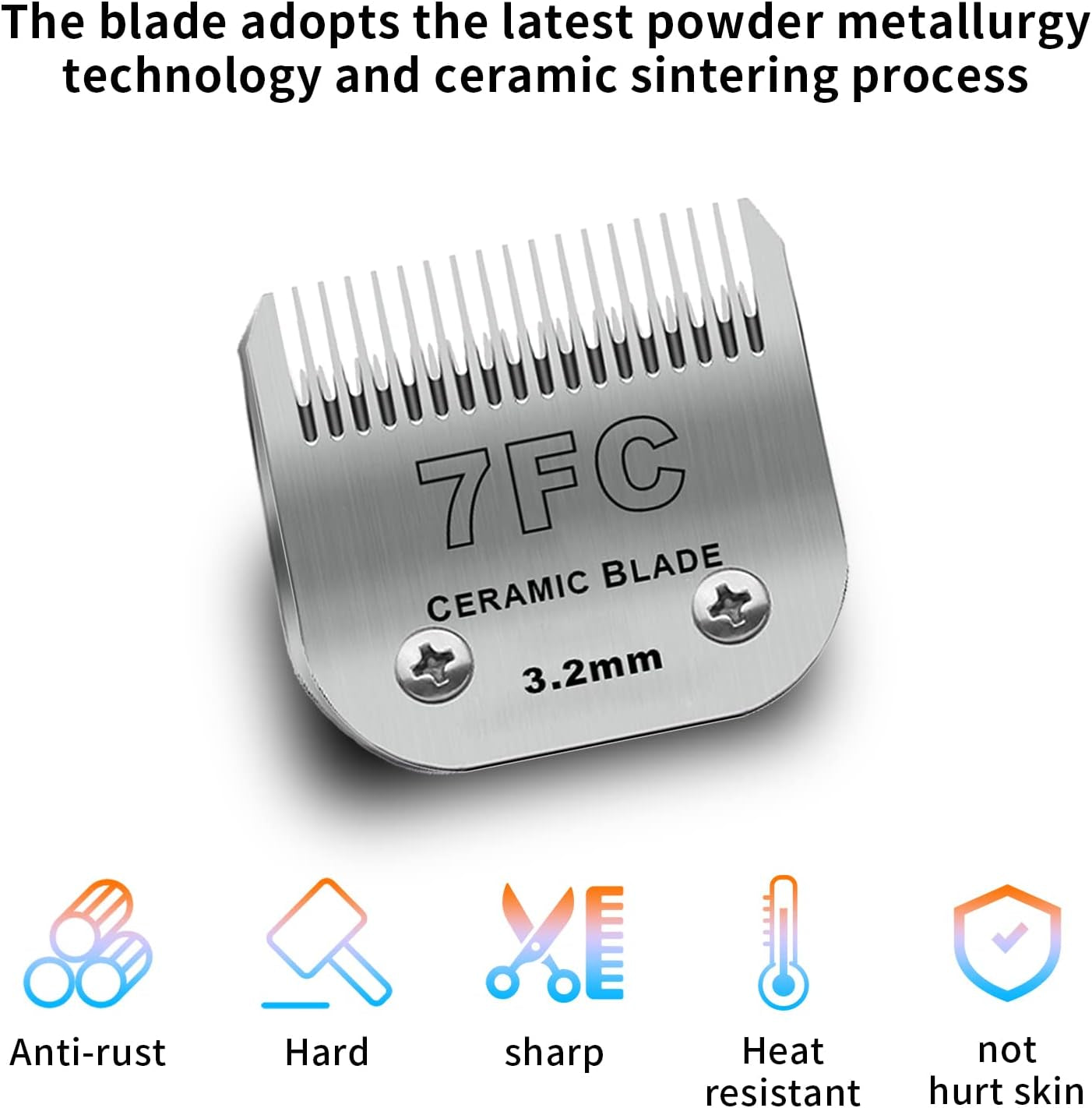 7fc-dog-grooming-ceramic-blades-compatible-with-andis-oster-a5-wahl-km10-size-7fc-detachable-ceramic-blade-1-8-inch-3-2mm-cut-length-3-pack