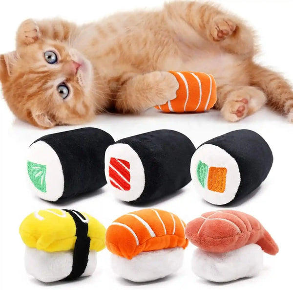 Ciyvolyeen 6 Pack Plush Bread Catnip Toys for Indoor Cats | Interactive Cat Toy, Soft Plush, Organic Catnip, Bite-Resistant, Boredom Relief, Bread Shapes Trigger Natural Predatory Play16